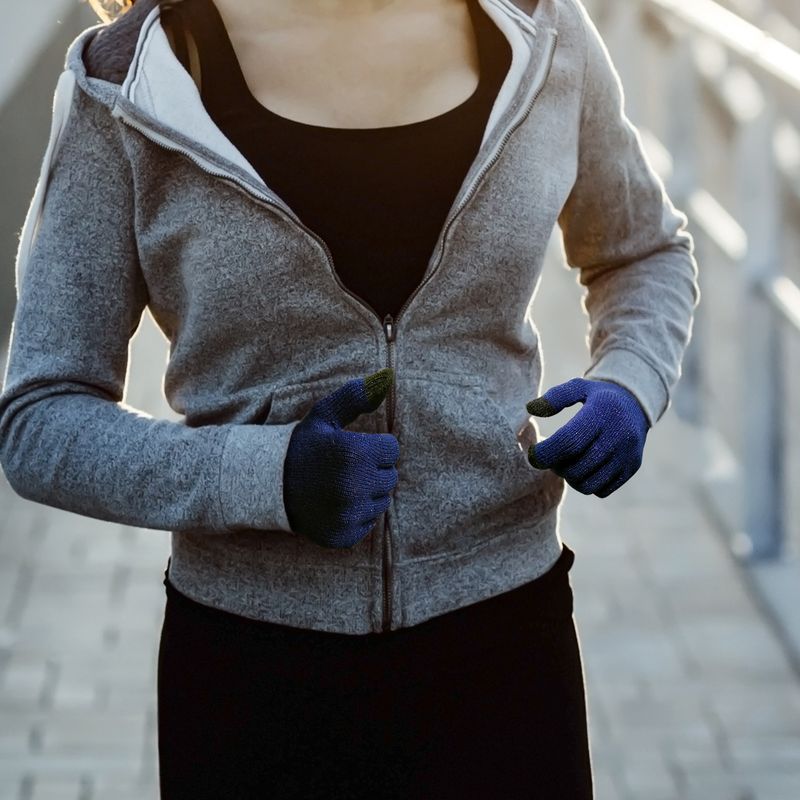 2024 Autumn/Winter Deep Green Touchable Soft, Fashionable, Warm, Finger to Full Finger, Daily Commuting Magic Gloves,_voghion.com