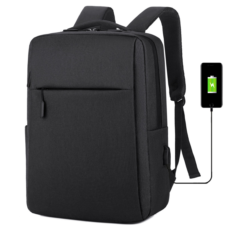 Mochila para hombre, bolso de negocios, mochila para portátil para mujer, mochila informal para ir al trabajo, mochila escolar con carga USB para teléfono móvil, estilo universitario_voghion.com