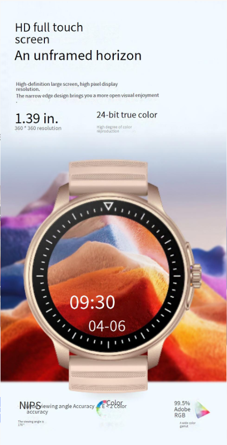 Smart Wristbands Smart Watch heart rate blood oxygen body temperature with knob smart call music sports bracelet_voghion.com