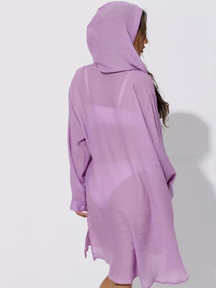 Strandüberzug für Damen – Leichter Sonnenschutz-Kimono-Überzug für Badeanzüge, Urlaub, Poolparty_voghion.com
