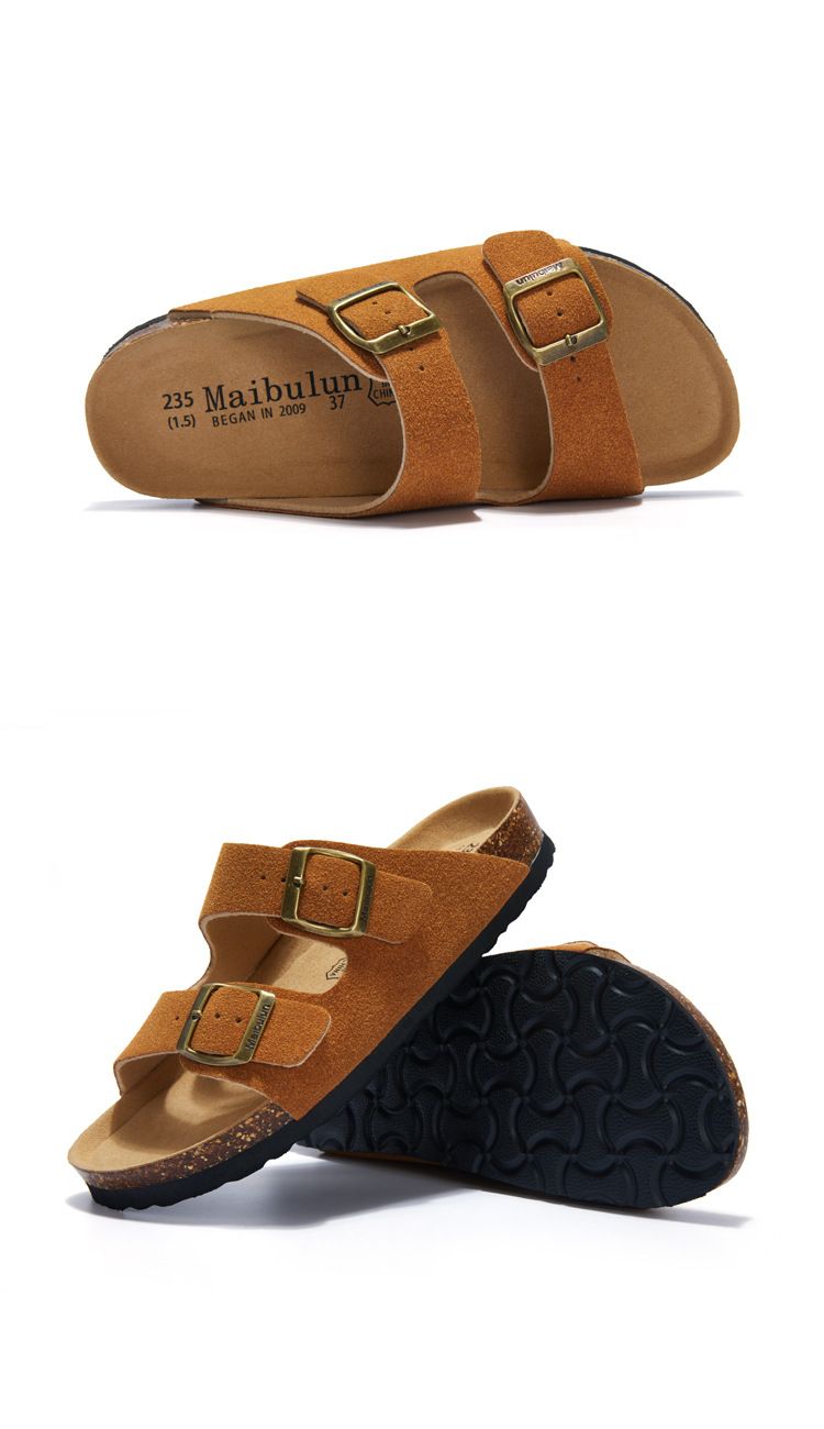 Chinelos rasos SHLIANG para homens, chinelos de cortiça antiderrapantes para áreas internas, chinelos masculinos para praia e áreas externas, sandálias Y0569_voghion.com