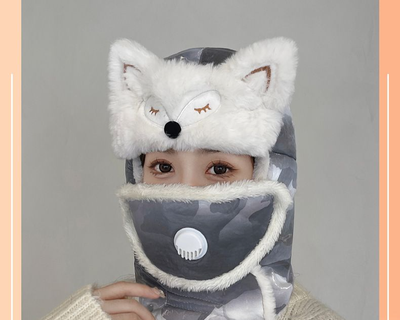 Lei Feng For Women Winter New Korean Version Thickened Fleece Outdoor Cycling Warmth Essential Windproof Coldproof_voghion.com