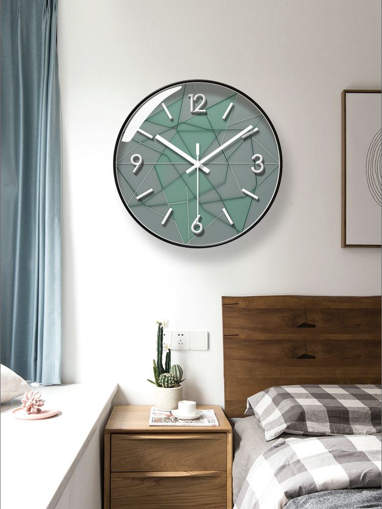 Yipula 7066 Einfache neue Stil Wohnzimmer kreative stille personalisierte Schlafzimmer Home Wanduhr_voghion.com