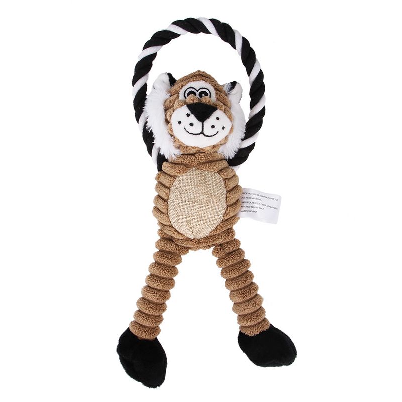 New Pet Dog Plush Chew Companion Toy Venting Cartoon Monkey Lion_voghion.com