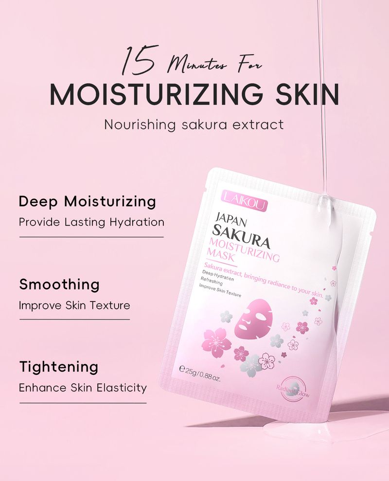 LAIKOU Sakura Moisturizing Mask 25g*10pcs Hydrating Moisturizing Boxed_voghion.com