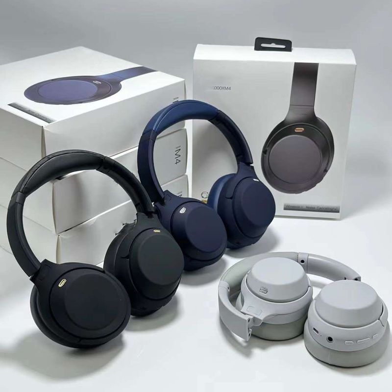 Jaunas WH-1000XM4 uz galvas valkājamas sporta Bluetooth pilnībā aizveramas bezvadu zvanu austiņas_voghion.com