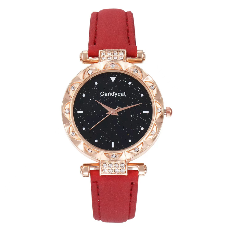 Starry Sky Watch Women's Fashion Trend Simple Women's Watch Student Two-piece Gift Watch Daily Commuter Casual Birthday Valentine's Day Gift_voghion.com