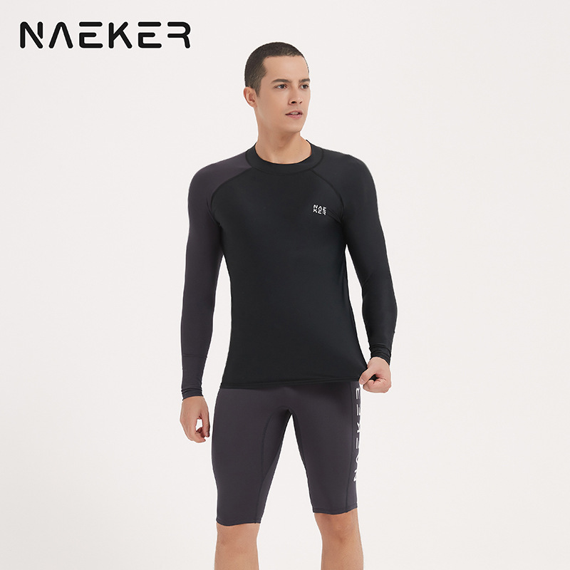 2024 Yeni Erkek Dalış Hızlı Kuruyan Spor Denizanası Uzun Kollu Güneş Korumalı Sörf Takımı Özelleştirilebilir Mayo_voghion.com