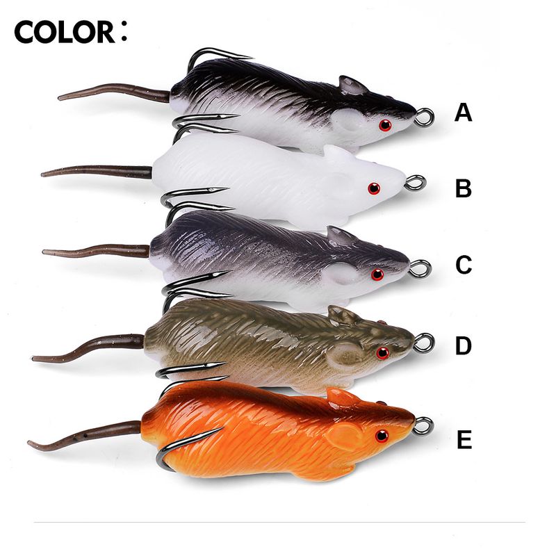 Lure Double Hook Simulation Frog Mouse 6cm 11.5g Soft Bait For Snakehead Fishing_voghion.com
