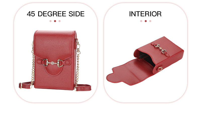 Boiseen nuevo bolso para teléfono móvil de mujer de color sólido con hebilla de caballo de gran capacidad bolso de hombro tipo bandolera para mujer cartera al por mayor_voghion.com