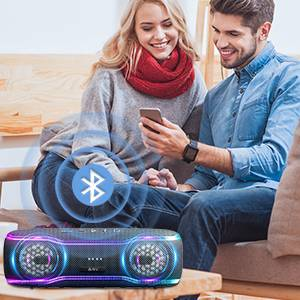 RGB Cool Sem Fio À Prova D 'Água Tambor Bluetooth Alto-falante Esportes Ao Ar Livre Portátil Subwoofer Speaker_voghion.com