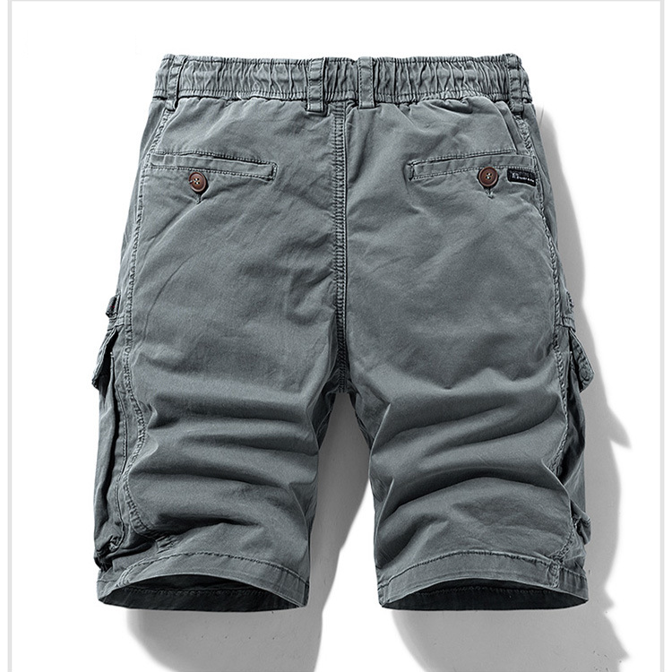 Herrenbekleidung Herren Sommer Neue Reißverschluss Multi Pocket Trendy Retro Workwear Shorts_voghion.com