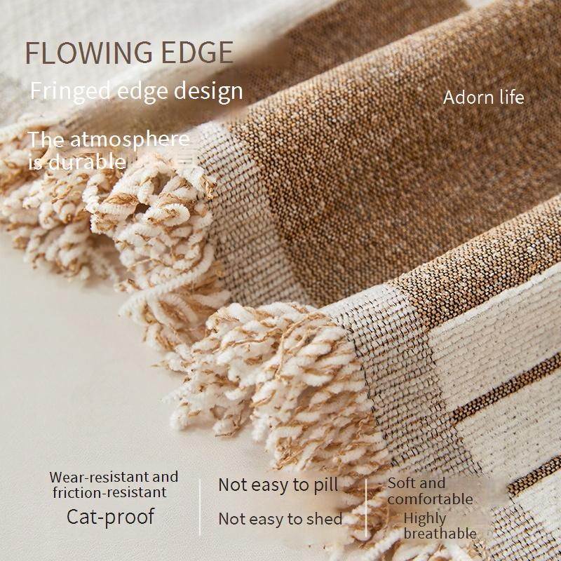 Housse de canapé en chenille, textile de maison, géométrique, carré, moderne, simple, de haute qualité, universelle, quatre saisons_voghion.com