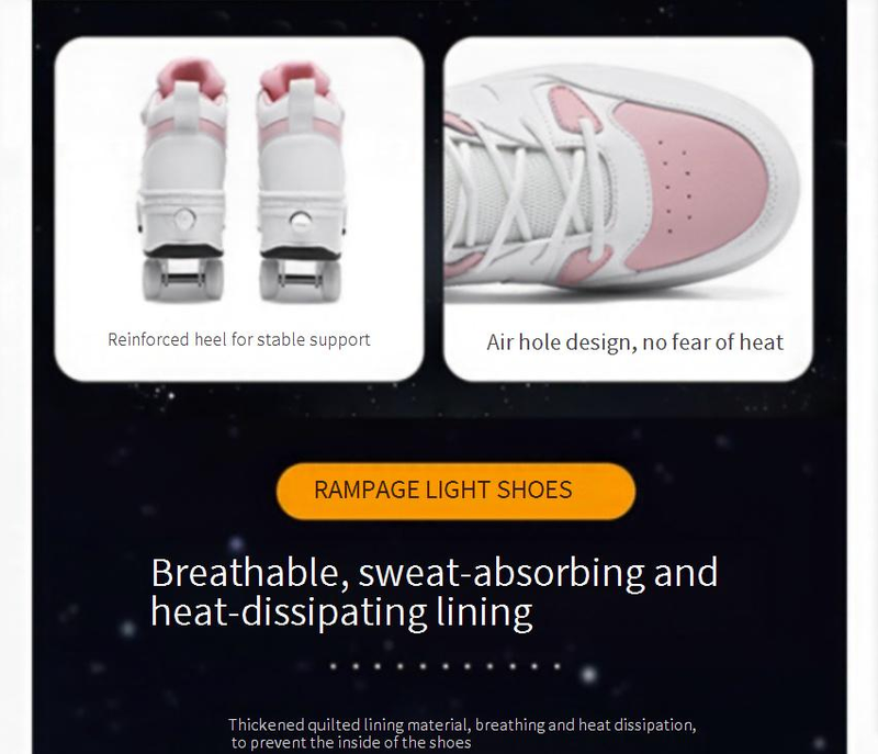 Dziecięce buty gorąco sprzedające się rolki 4 kółka chowane rolki dla mężczyzn kobiet nastolatków i dzieci buty do biegania_voghion.com