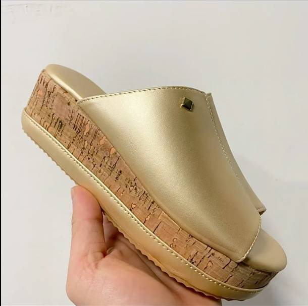 Scarpe da donna con tacco a zeppa e suola spessa, pantofole da donna_voghion.com