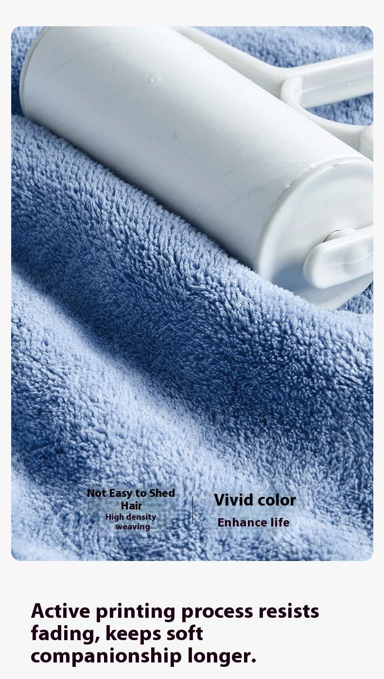 Coral Fleece Face Towels – Ultra-Soft & Quick-Drying Bath Towels For Adults & Couples (A-Class Antibacterial, Super Absorbent)_voghion.com