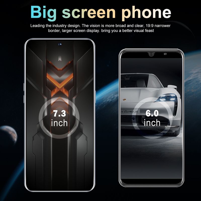 Celulare Dual SIM Face Unlocked 5G Original Mobile Phone Tablet Global GT20 Pro 7.3HD Screen 16GB+1TB 7800mah Android 14_voghion.com