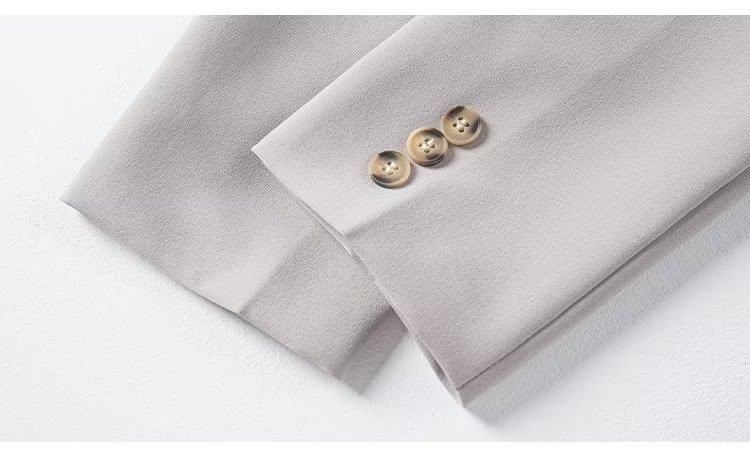 Veste blazer slim en velours côtelé pour homme - Veste de costume décontractée à simple boutonnage avec revers crantés, style décontracté, printemps-automne_voghion.com