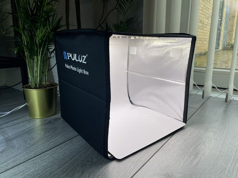 Tragbare Fotostudio-Fotografie-Lichtbox LED-Fotobox mit mehreren Hintergründen_voghion.com