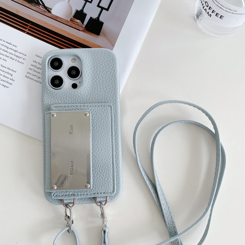Mobile phone case kim classic model suitable for iPhone15 mobile phone case Apple 14promax cross-body card case mobile phone case_voghion.com