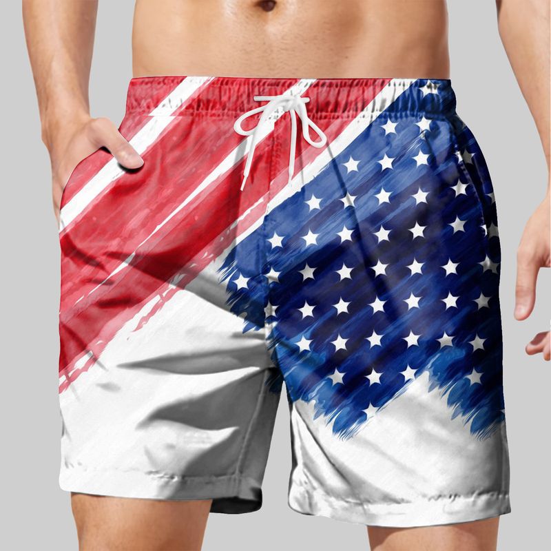 Unbeatable Quality Unbeatable Quality Series 3D Printed Summer Loose Beach Fashion Casual Shorts Men_voghion.com