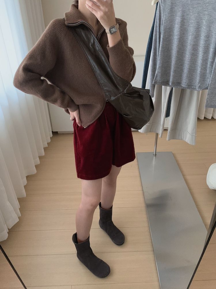Herbst und Winter dicke doppelköpfige Reißverschluss High Neck Pullover Stehkragen Wolljacke_voghion.com