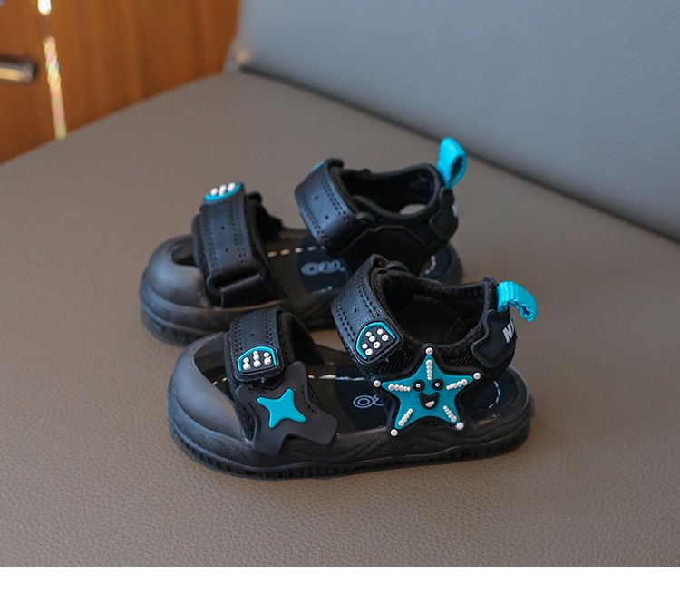 Sandali da spiaggia per bambini 2024, nuovi sandali da spiaggia con suola morbida per bambini, da 1 a 3 anni, scarpe da bambina, fascia per capelli 2_voghion.com