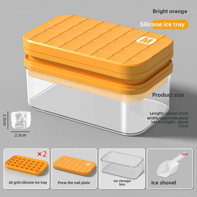 56 Grid Pressing Ice Grid Ice Grid Mold Plastic Ice Box Easy Demoulding Ice Box Large Capacity Ice Storage Box Food Grade Abrasives_voghion.com