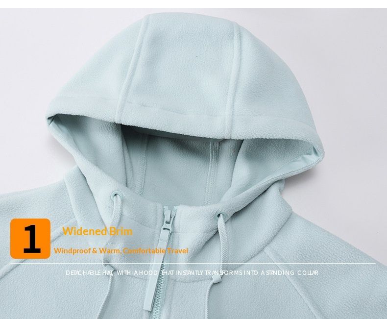 QFV50704555550<== Großhandel Polar-Jacke mit Fleecefutter für Damen und Herren, Outdoor-Sport, bedruckte Arbeitskleidung, Kapuze, dick gefüttert_voghion.com