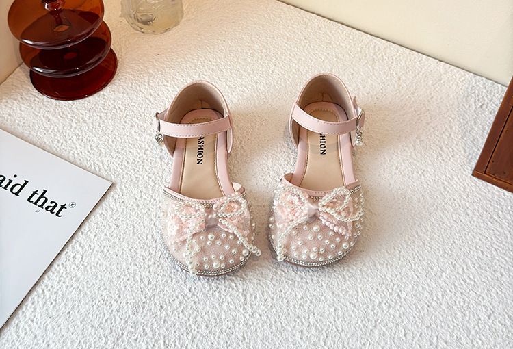 Children's Little Fragrant Princess Shoes 2025 Spring And Summer New Korean Edition Girls' Soft Bottom Butterfly Knot_voghion.com