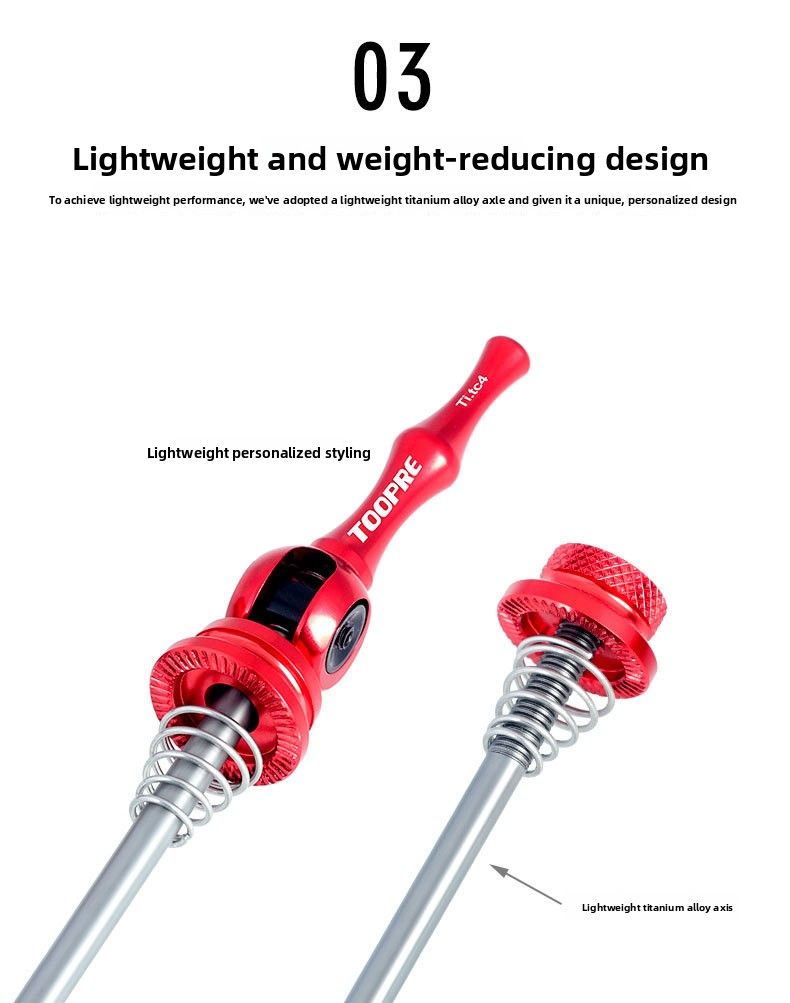 TOOPRE Bicicletta Ultra-Leggera Mountain Bike Strada Lega di Titanio Leva di Sgancio Rapido Universale_voghion.com