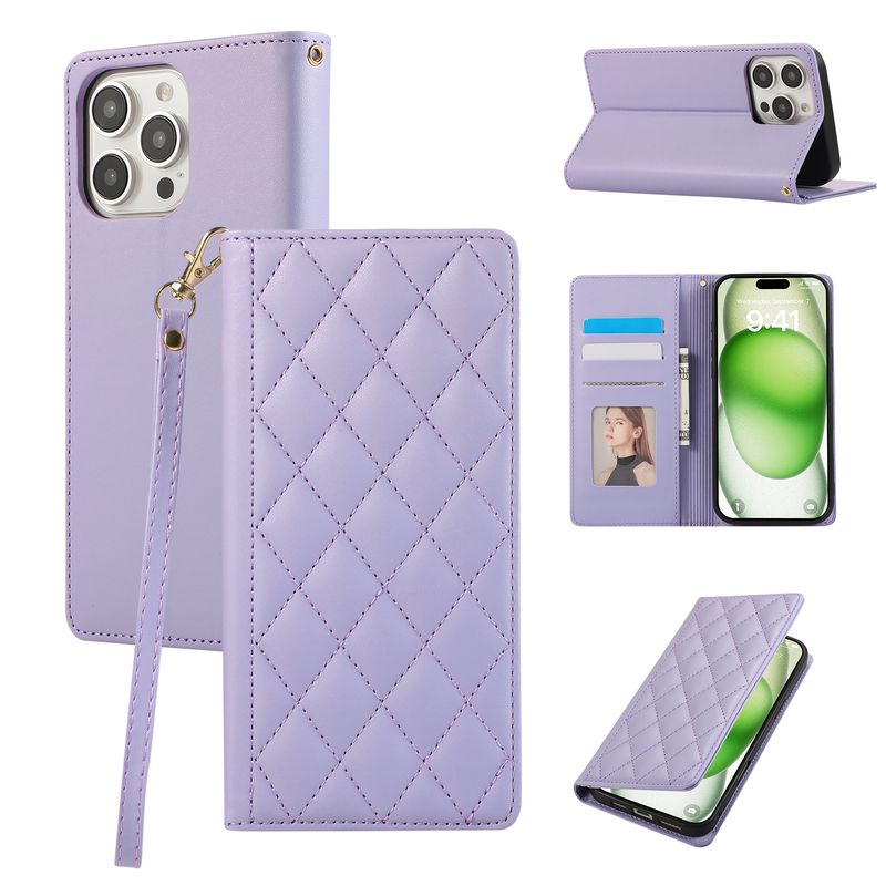 Vahvat Magneettikortit Solt Lompakko Nahkakotelo iPhone 16 Pro Max 15 Plus 14 13 12 11 Flip Book Flip Flip Fragrant Wind Bag Cover_voghion.com