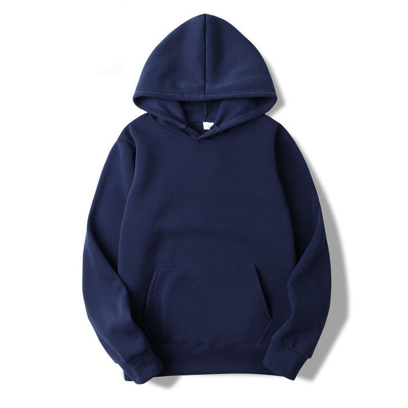Moda Düz Renk Kapşonlu Erkek ve Kadın Polyester Peluş Günlük Spor Çift Sweatshirt_voghion.com