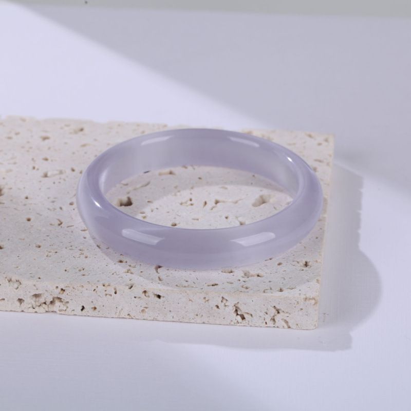 Braccialetto da donna con cristalli di agata, colore bianco chiaro di luna, di alta qualità, trasparente, effetto ghiaccio, con occhio di gatto_voghion.com