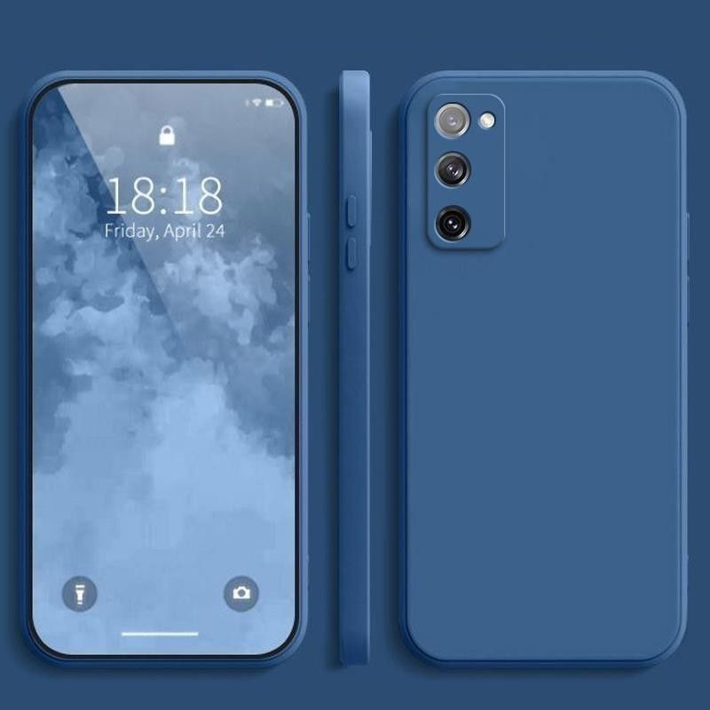 For Samsung Galaxy S20 / S20 FE / S20 Ultra / S20+ Solid Color Simple Plain Color Anti Drop Silicone Shockproof Protective Cover Phone Case_voghion.com