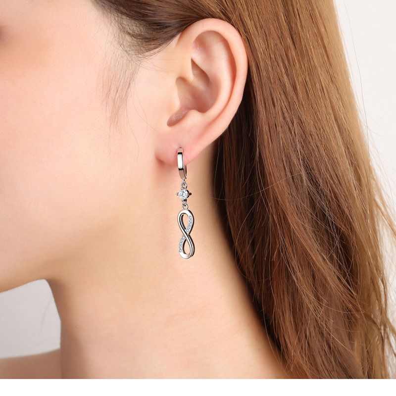 Orecchini per donna alla moda orecchini a forma di 8 che fanno sembrare il tuo viso più sottile, ganci per le orecchie alla moda, orecchini lunghi con nappe_voghion.com