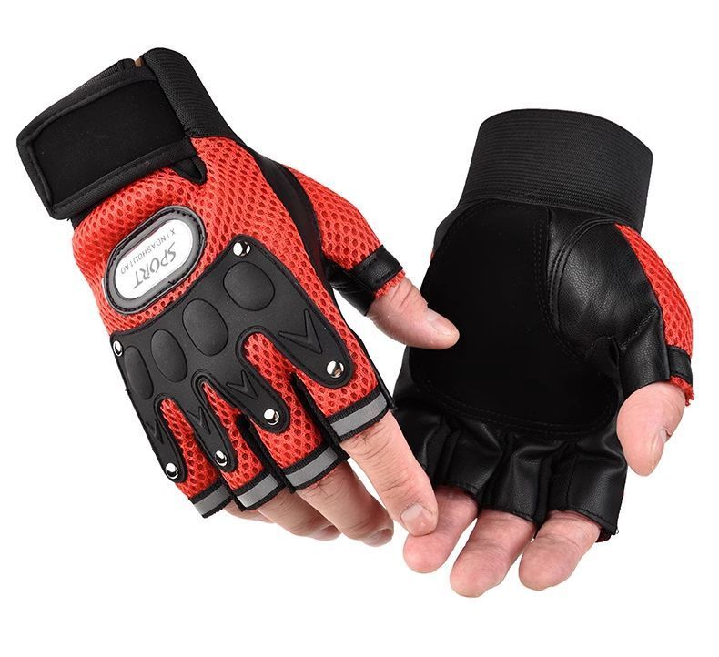 Gants tactiques antidérapants pour hommes, demi-doigts, pour cyclisme, été, VTT_voghion.com