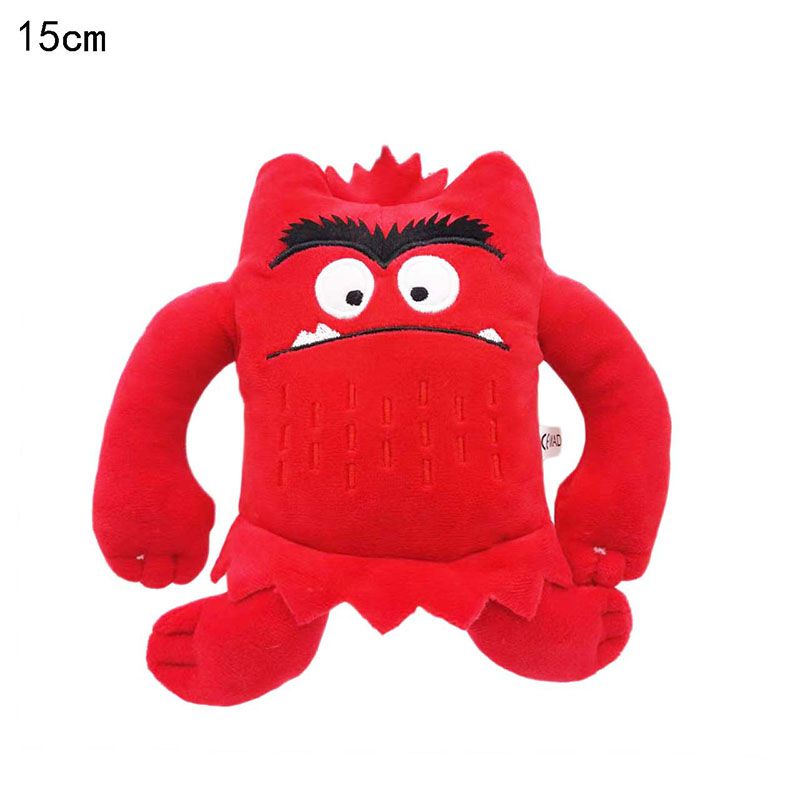 6gab/komplekts Kawaii The Color Monster plīša lelle bērniem Monster Color Emotion plīša pildīta rotaļlieta bērniem dzimšanas dienas dāvanas_voghion.com