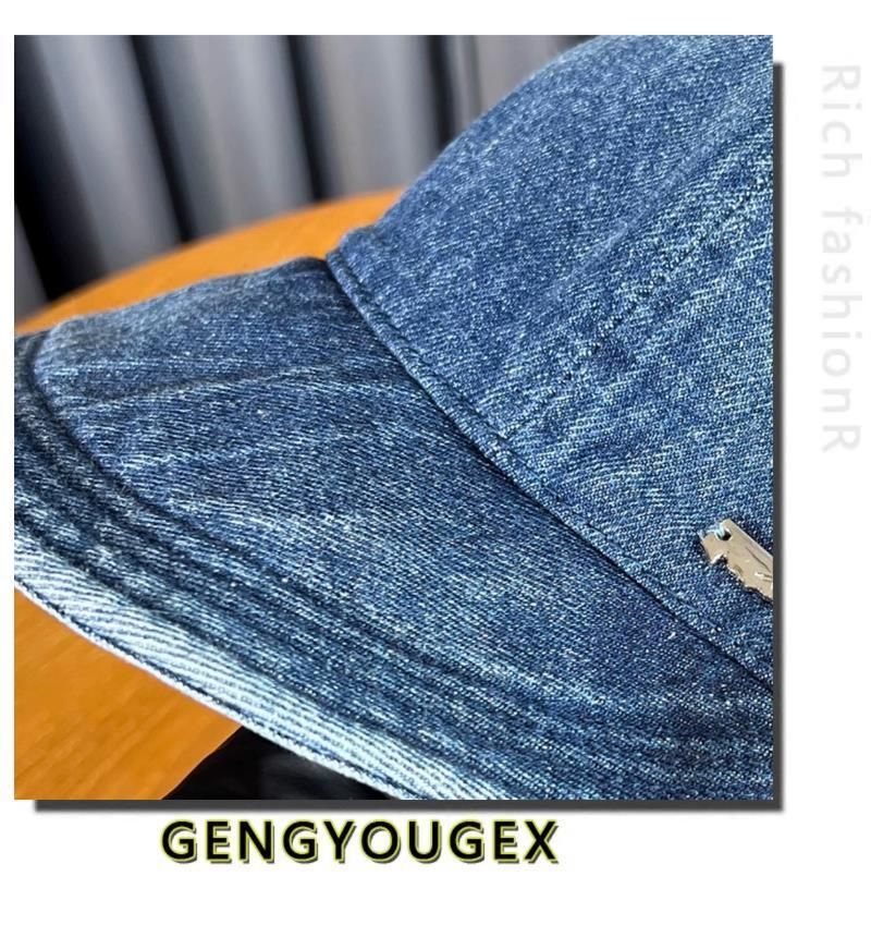 Spring and Summer Washed Old Cowboy Fisherman for Women Outdoor Versatile Duck Tongue Sunscreen with Wide Eaves to Show_voghion.com