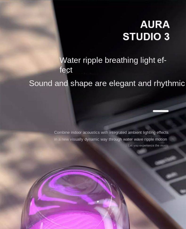 Alto-falante Bluetooth sem fio Harman Liuli de 3ª geração de última geração Subwoofer Crystal de 3ª geração Alto-falante de celebridade da Internet_voghion.com