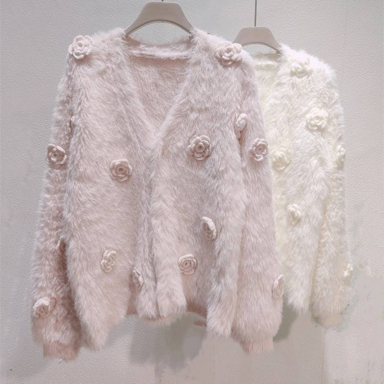 Vêtements pour femmes nouveau pull ample à manches longues style chaud automne et hiver_voghion.com