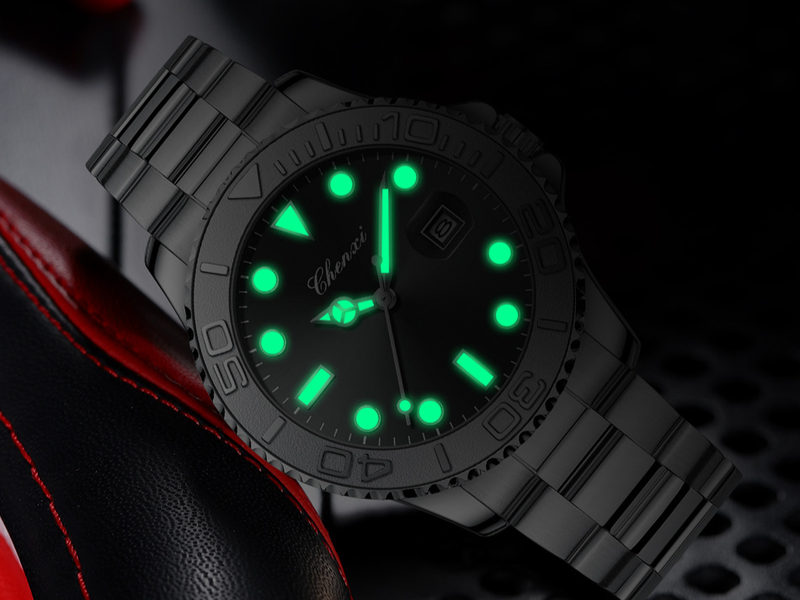 Montres pour hommes Montre Scan Bottom Montre pour hommes Ceinture en acier massif Calendrier étanche lumineux Montre pour hommes Source en direct_voghion.com