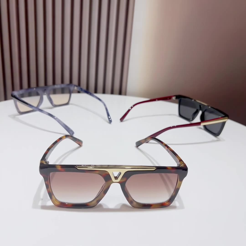 New Large Frame Sunglasses Foreign Trade Flat Top Retro Square Pilot Sun For Men And Women._voghion.com