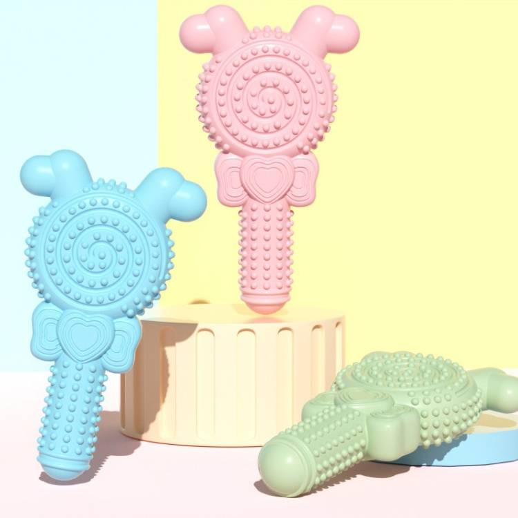 Lollipop Shape Dog Teething Stick Bite Resistant Pet Toys_voghion.com