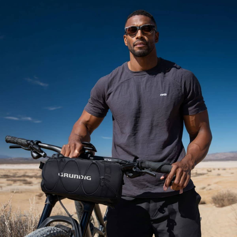 Sacoche de guidon de vélo étanche Grundig 2,5 L – Convertible en bandoulière_voghion.com