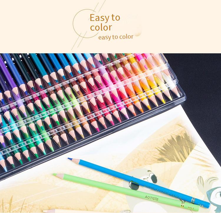 210-Color Watercolor Pencils Set, Water Soluble Colored Pencils For Artists, Students & Hobbyists, Premium Wooden Art Supplies For Sketching_voghion.com