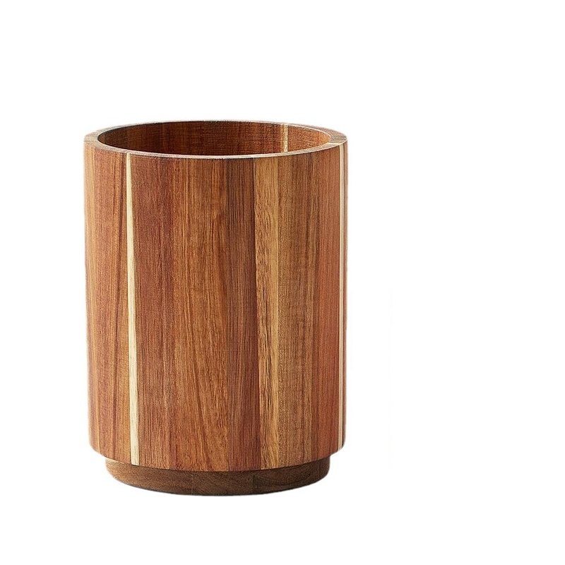 Moderno organizer da scrivania in legno con divisori regolabili - Scatola portaoggetti multiuso per ufficio e casa - Compatto ed elegante_voghion.com