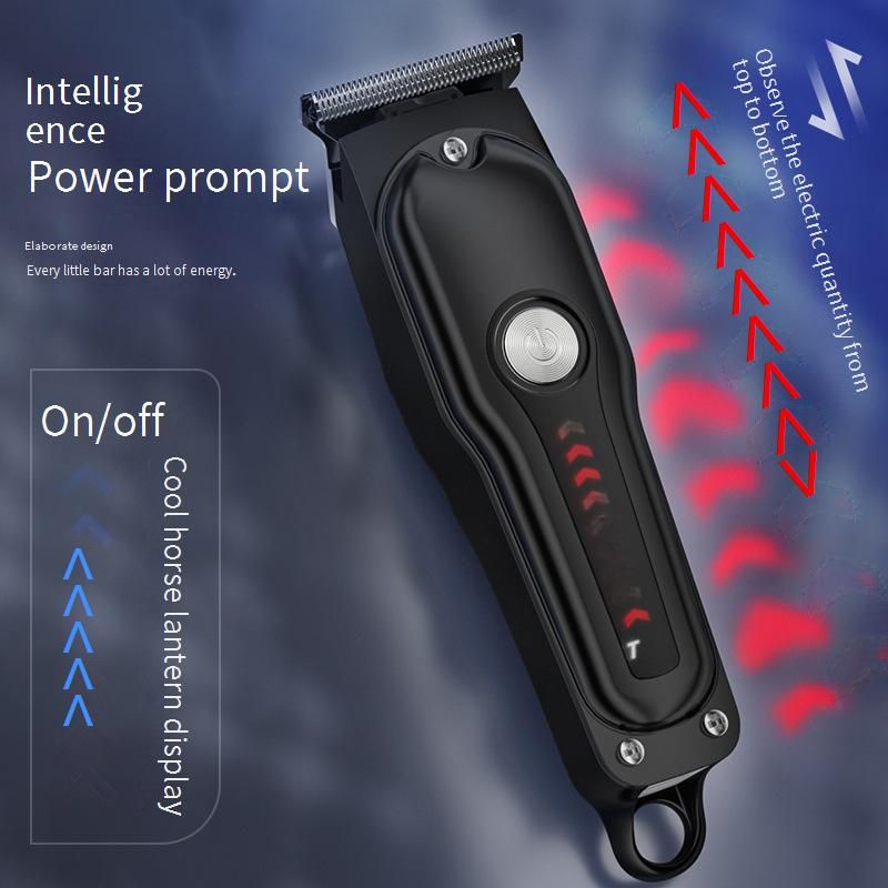 Professional Hair Clipper For Men - Cordless Rechargeable Barber Trimmer With Self-Sharpening Stainless Steel Blades, Low Noise, Waterproof Design_voghion.com