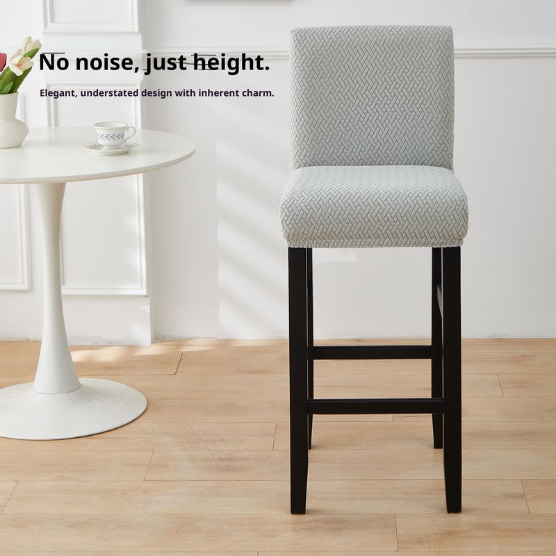 Coprisgabelli da bar elastici di ispirazione vintage - Coprisgabelli in poliestere di alta qualità con design antiscivolo e antipolvere, vestibilità universale per sedie da bancone e da pub_voghion.com