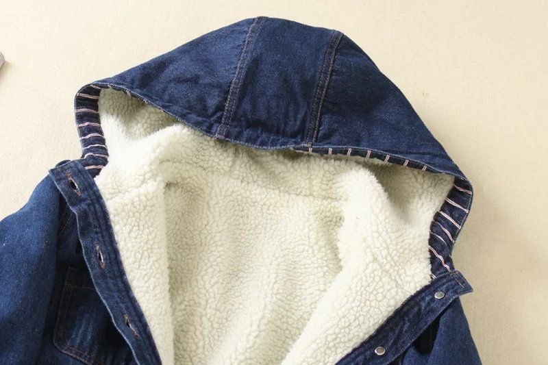 Abbigliamento donna giacca imbottita in cotone denim giacca medio lunga da donna imbottita in cotone cashmere taglie forti con giacca in denim con cappuccio_voghion.com
